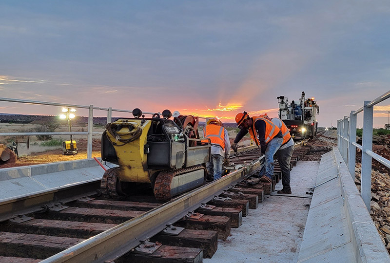 Men Working on Track